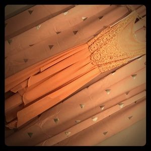 Pink Chiffon High Low Dress